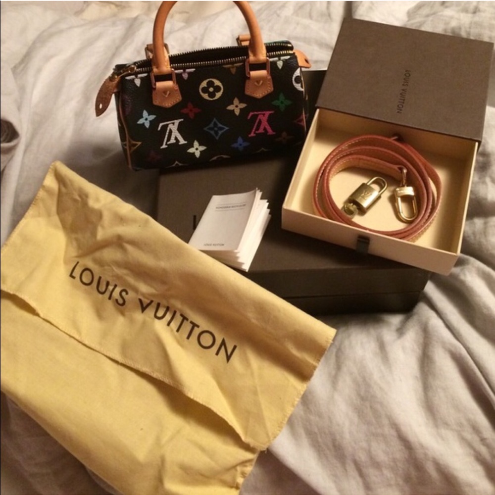 Louis Vuitton Takashi Murakami Noir Mini Speedy
